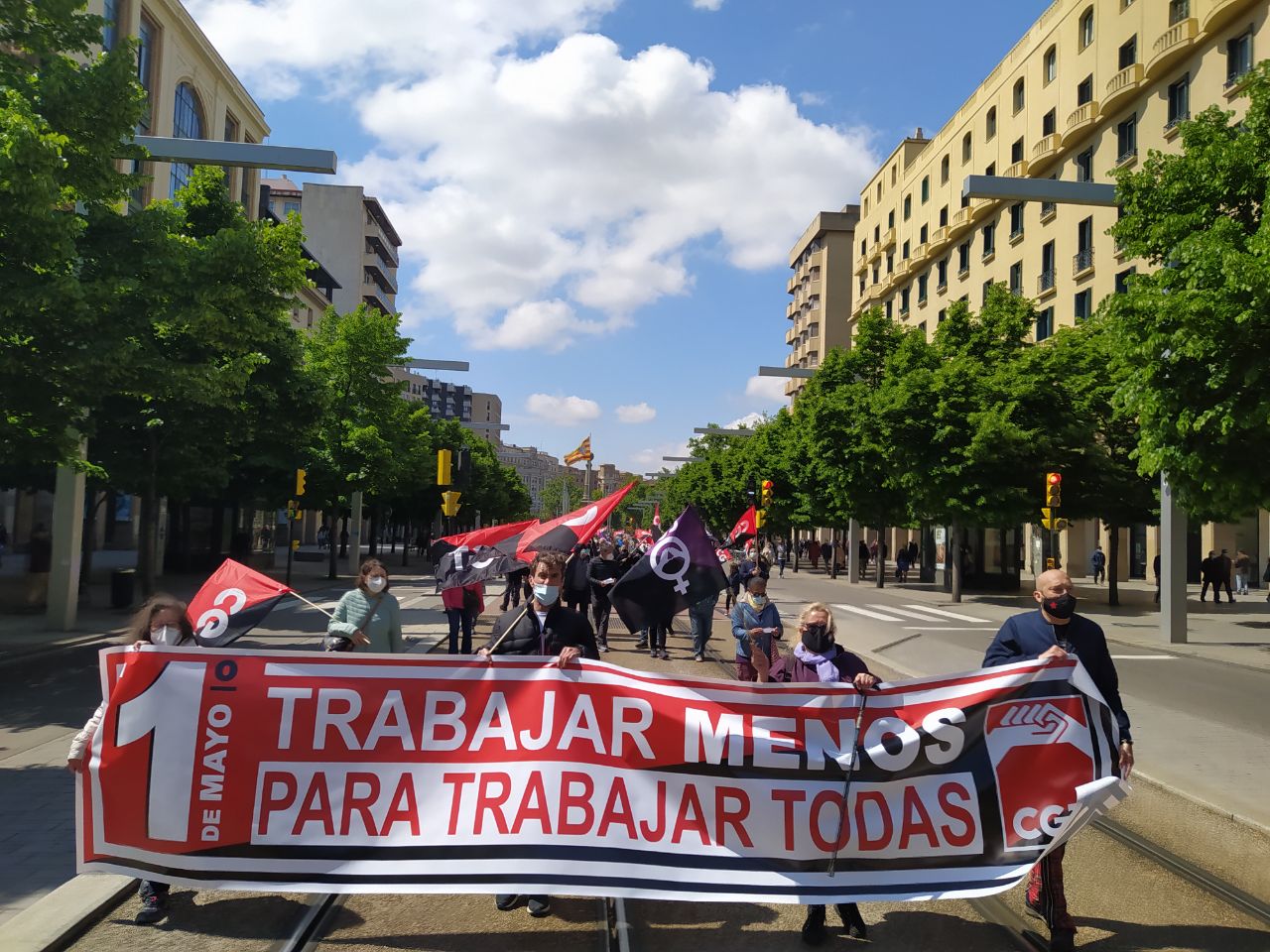Manifestaciones 1º de Mayo en Aragón