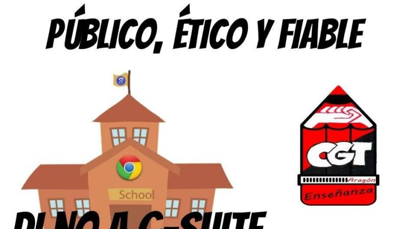 El disparate de la educación pública on-line aragonesa: contra la  «externalización» de las plataformas educativas