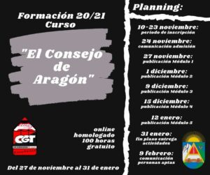 Finaliza curso Consejo de Aragón