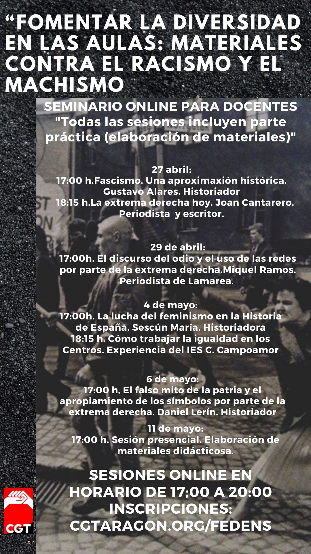 Videos de las jornadas de Prevención del fascismo y machismo.