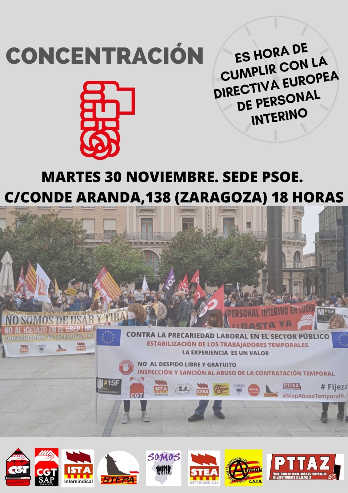 Manifestación contra el Icetazo