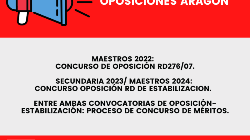 Mesa técnica sobre oposiones de Maestr@s Aragón 2022 y el Icetazo