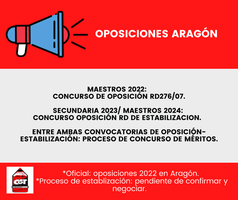 Mesa técnica sobre oposiones de Maestr@s Aragón 2022 y el Icetazo