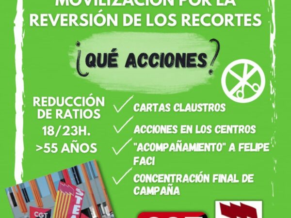 Movilizaciones en los Centros por la reversión de recortes