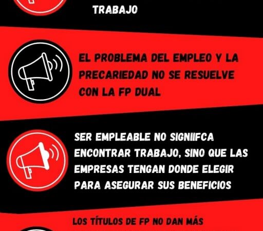 !Por una FP Pública y Social! !Por un Cuerpo Docente Único!