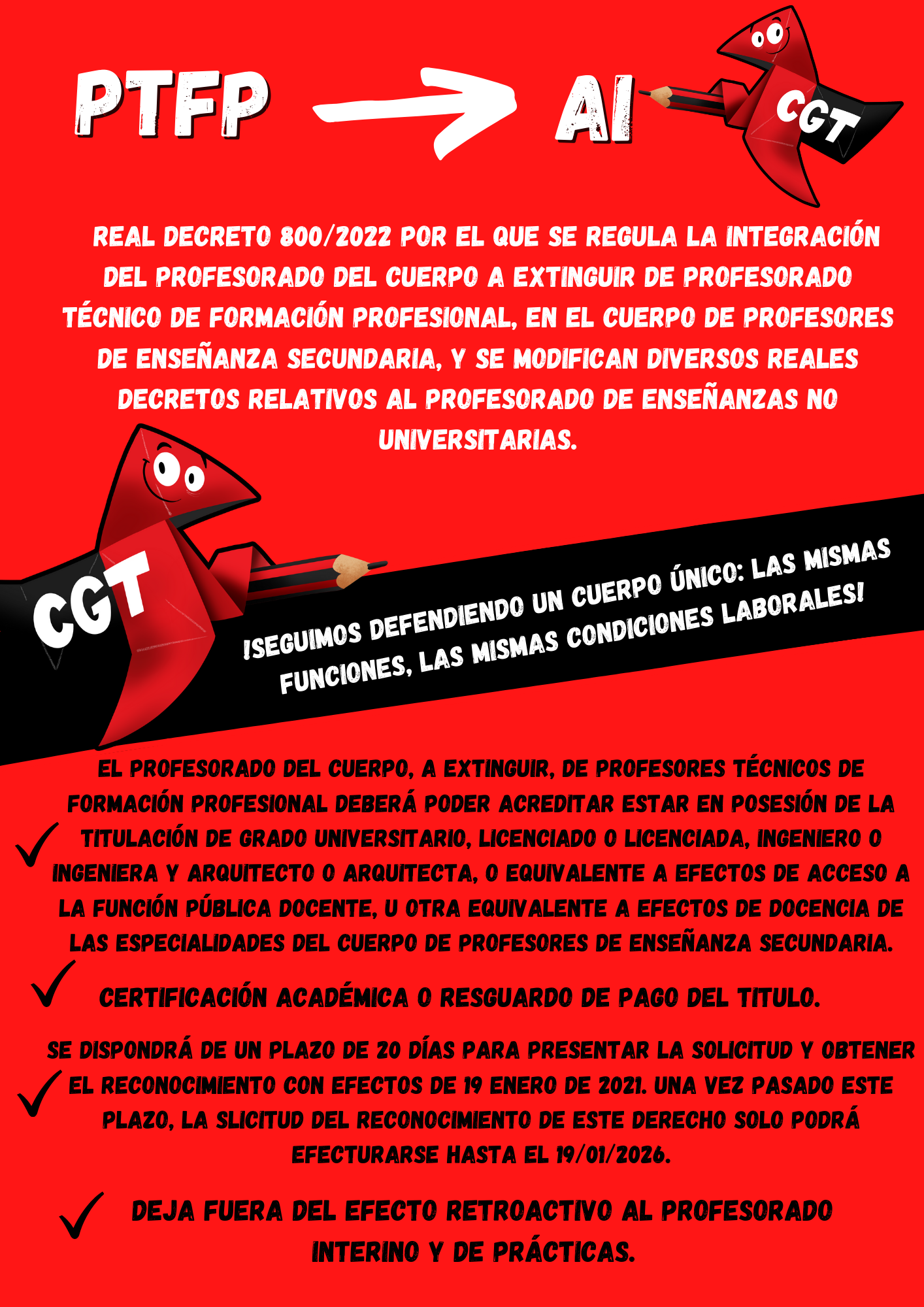 Real Decreto 800/2022, de 4 de octubre, por el que se regula la integración del profesorado del Cuerpo, a extinguir, de Profesores Técnicos de Formación Profesional en el Cuerpo de Profesores/as de Enseñanza Secundaria