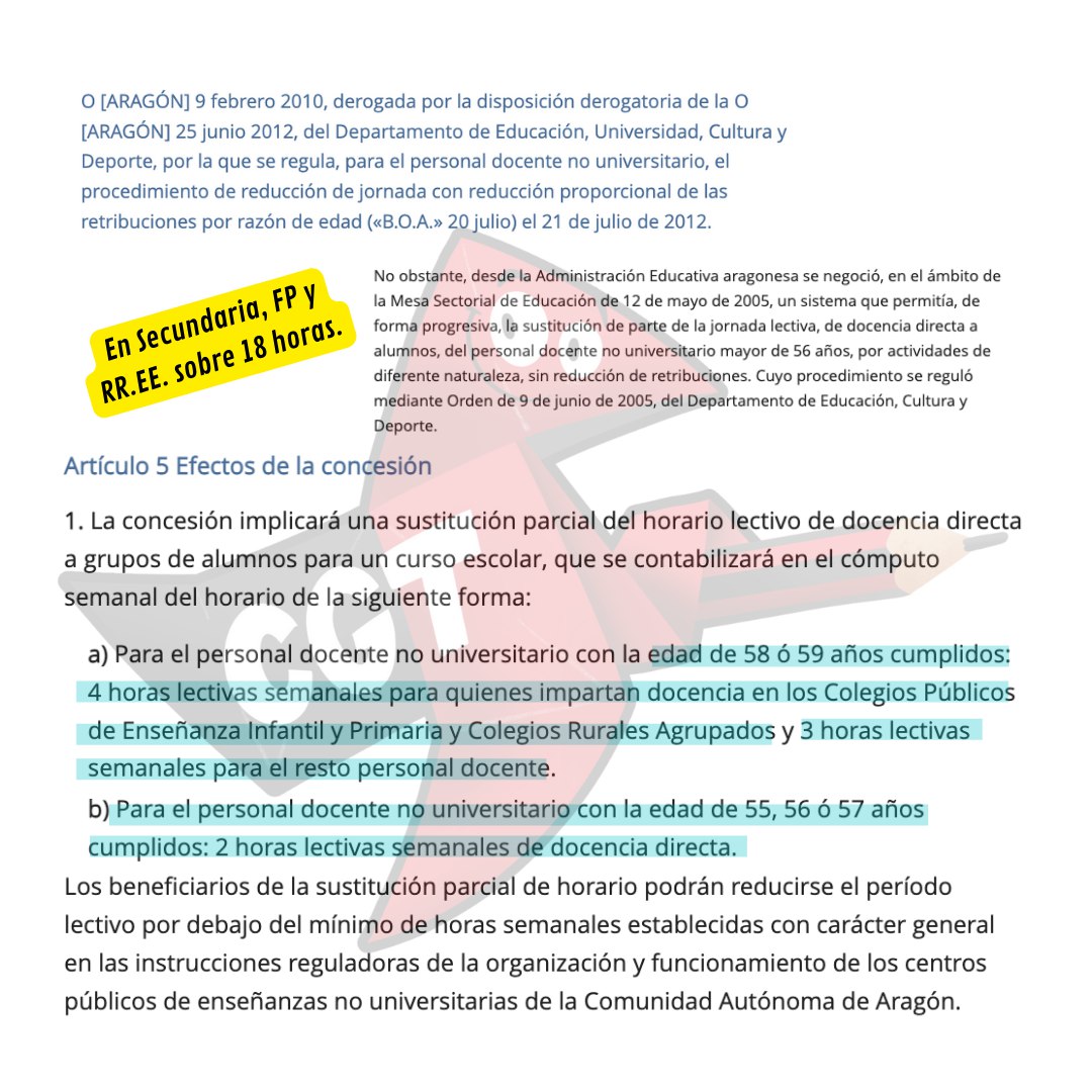 1 hora de reducción a mayores de 55 años