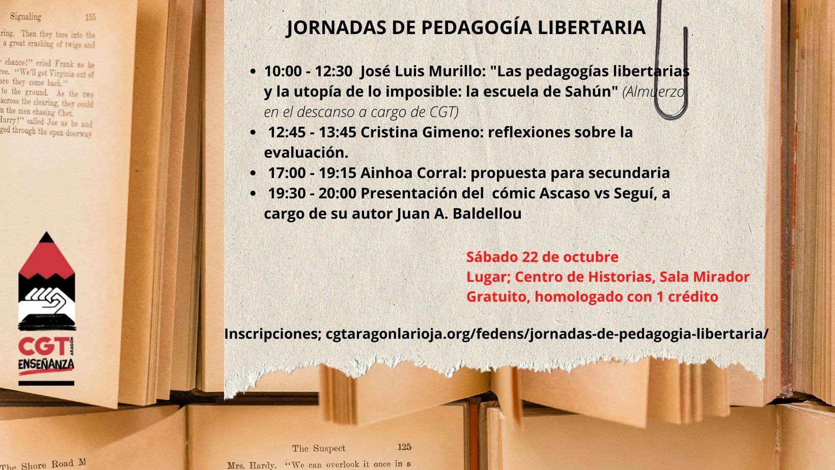 Jornadas de pedagogía libertaria