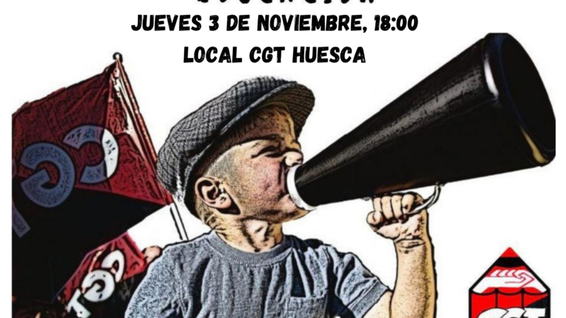 Asamblea Educación Huesca 3 de noviembre.