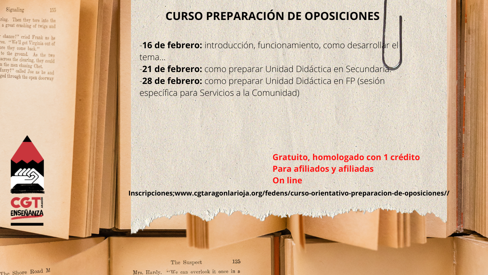 Curso orientativo preparación de oposiciones