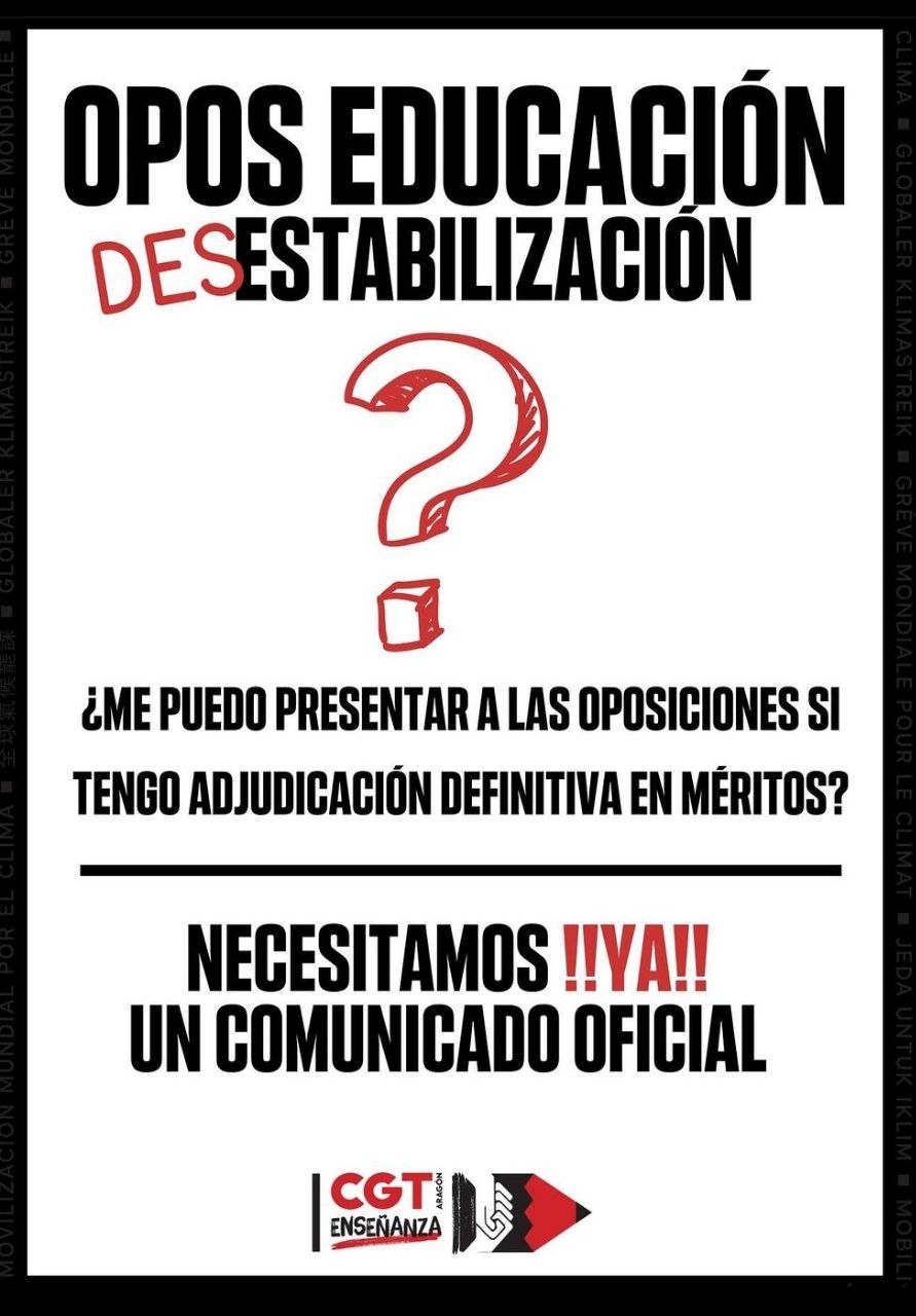 ¿Me puedo presentar a las oposiciones si tengo adjudicación definitiva en Méritos?