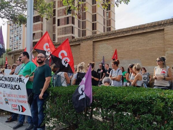 CGT exige al Gobierno de Aragón que cumpla con la ley y pague lo que se le debe al profesorado de Formación Profesional