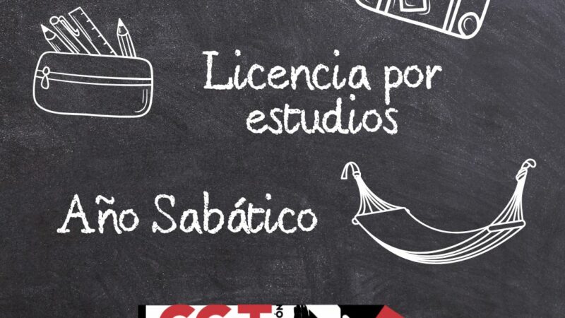 DIVERSAS CONVOCATORIAS: Concursillo, Licencia por estudios, año sabático, comisiones de servicio.