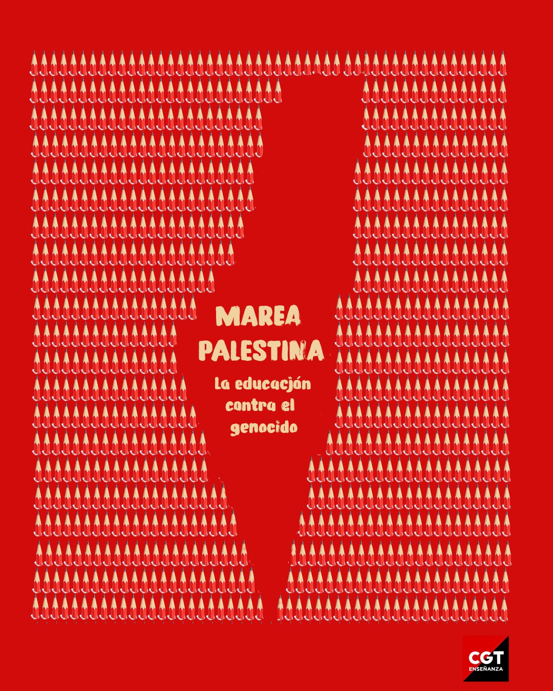 CGT ENSEÑANZA APOYA EL ENCIERRO EDUCATIVO POR PALESTINA EN EL CÍRCULO DE BELLAS ARTES DE MADRID