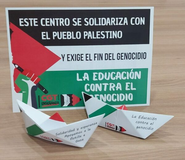 Las aulas gritan por la Paz en Palestina