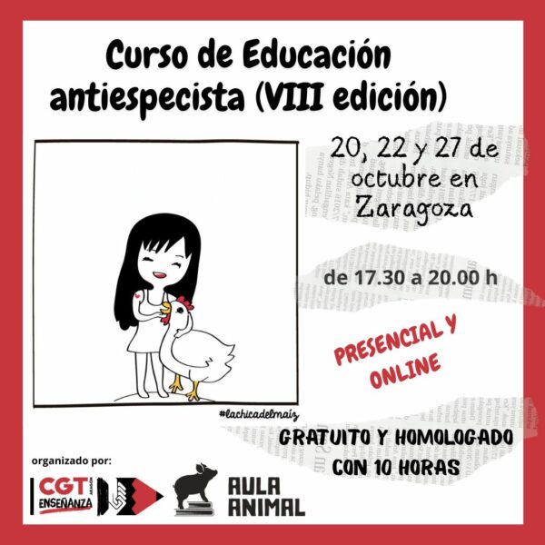 Curso Educación antiespecista