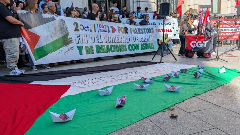 CGT Enseñanza está con la comunidad educativa que ha mostrado su rechazo al genocidio en Palestina parando la actividad docente este 2 de octubre