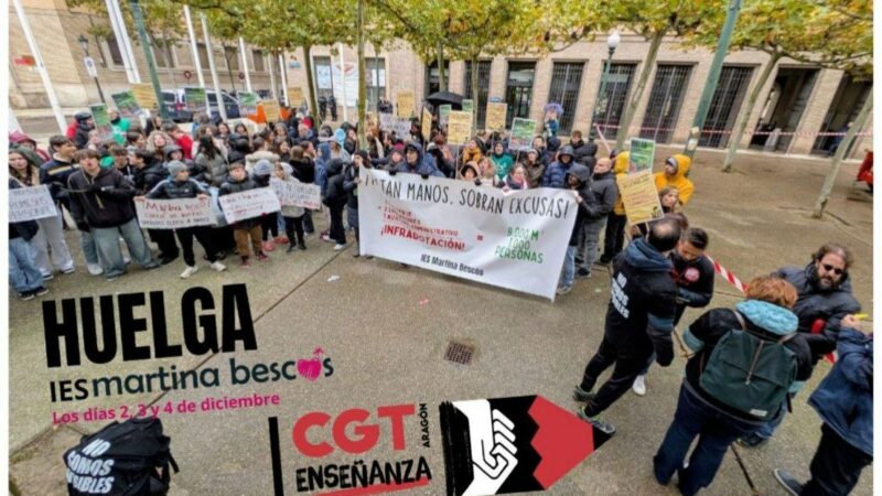 LA HUELGA DEL IES MARTINA BESCÓS, UN EJEMPLO EXITOSO DE LUCHA