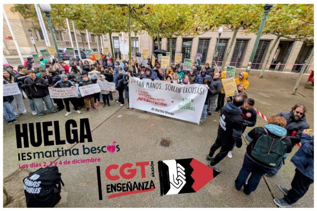 LA HUELGA DEL IES MARTINA BESCÓS, UN EJEMPLO EXITOSO DE LUCHA