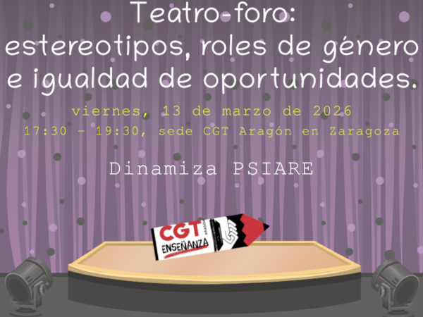 Formación Teatro-foro: Estereotipos, roles de género e igualdad de oportunidades.