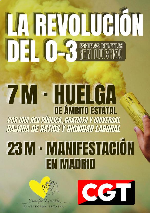 7-M: Huelga estatal de trabajadoras de 0-3 años