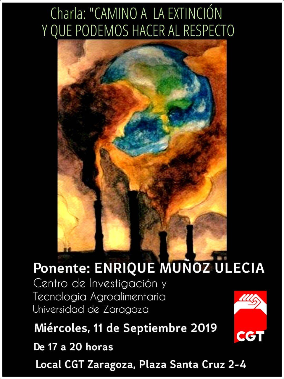 CHARLA:»CAMINO DE LA EXTINCIÓN Y QUE PODEMOS HACER AL RESPECTO»
