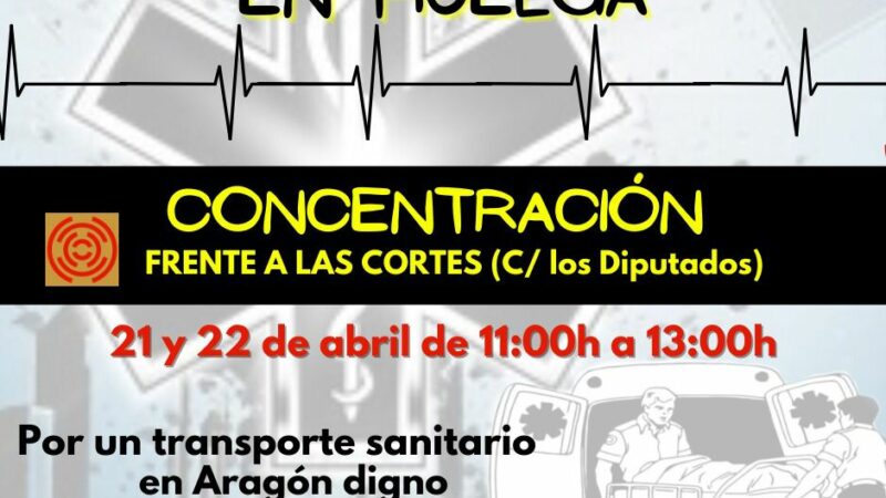 SIGUEN LAS MOVILIZACIONES DEL TRANSPORTE SANITARIO