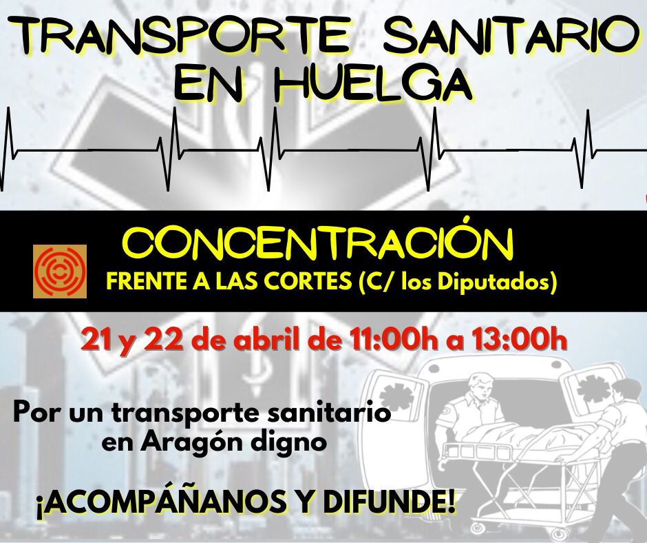 SIGUEN LAS MOVILIZACIONES DEL TRANSPORTE SANITARIO