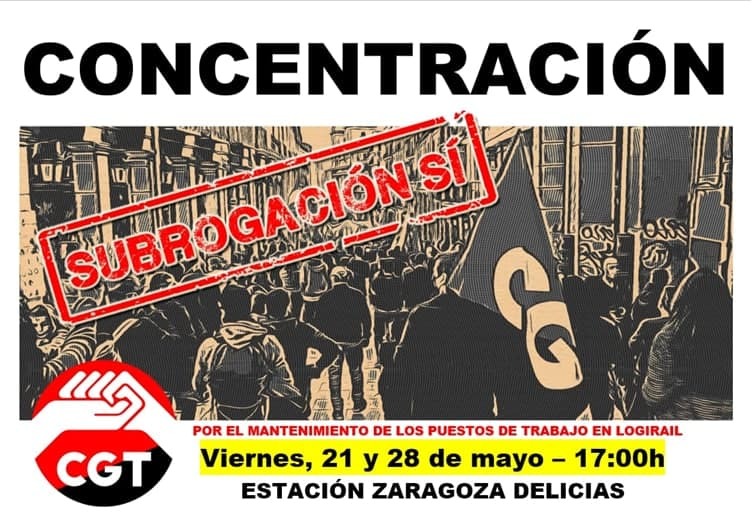 CONCENTRACIÓN POR EL MANTENIMIENTO DE LOS PUESTOS DE TRABAJO EN LOGIRAIL