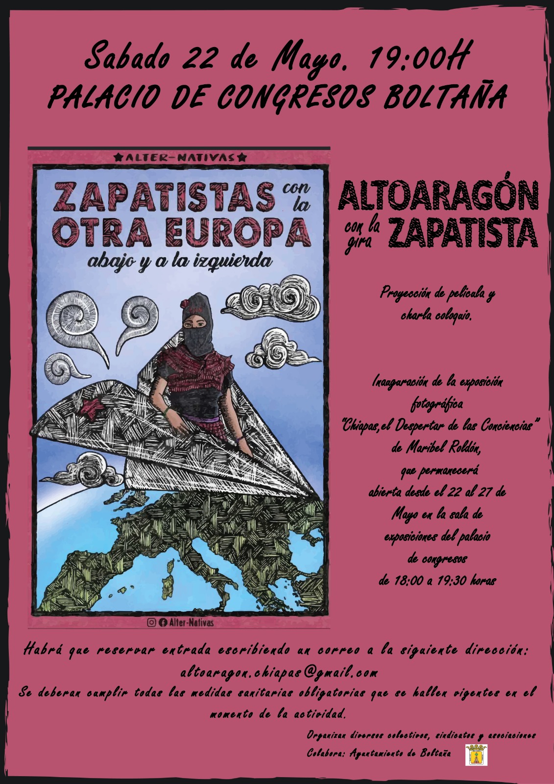 COMIENZAN LOS ACTOS EN EL ALTOARAGÓN CON LA GIRA ZAPATISTA