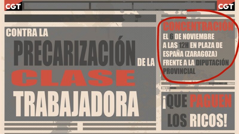 ANTE LA PRECARIZACIÓN DE LA CLASE OBRERA