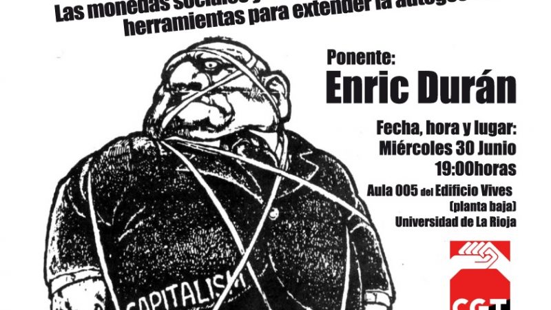 Conferencia de Enric Durán en Logroño «Podemos Vivir Sin Capitalismo»