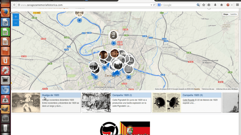 Web sobre la historia del anarkismo en Zaragoza