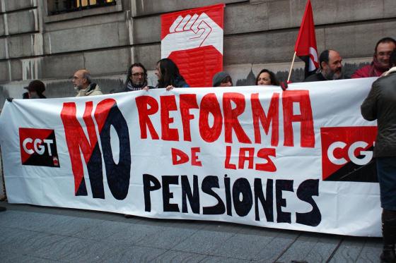 CGT llamará a la movilización social si se intentan implantar recortes de las pensiones