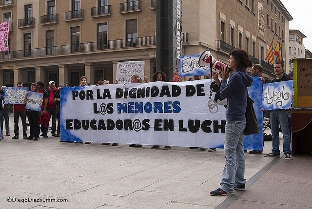 Concentración en defensa delegado del COA