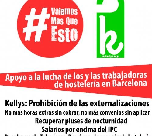 Concentración contra la precarización de l@s trabajadores de hosteleria