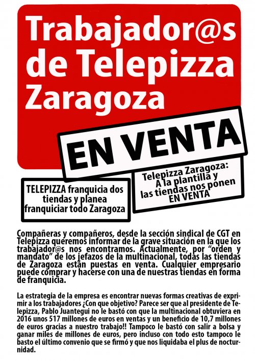 Movilizaciones Telepizza
