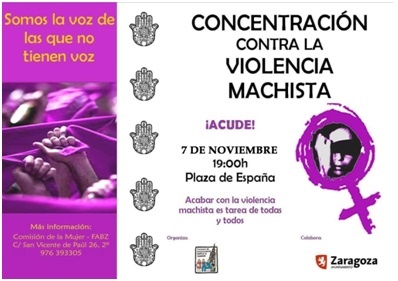 Concentración contra la violencia machista