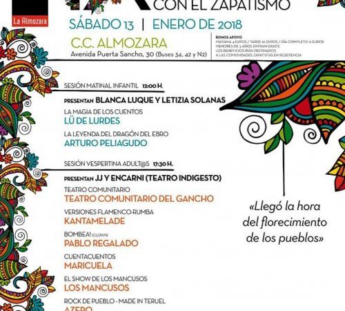 IX Festival de arte solidario con el zapatismo