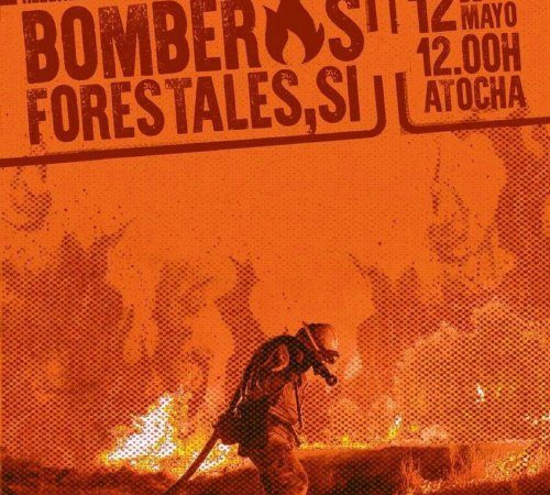 Manifestación bomberos forestales