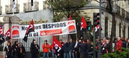 Concentración contra el ERE de Banco Popular