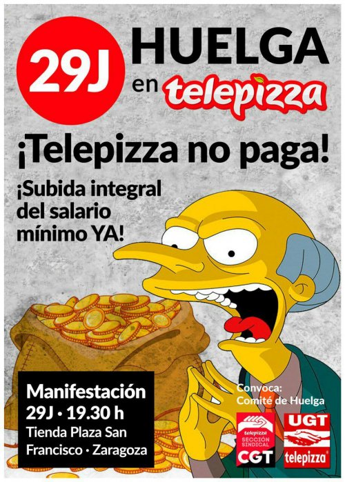 Huelga en Telepizza (QSR)