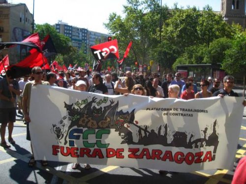 En apoyo a l@s trabajadores de FCC Parques y Jardines