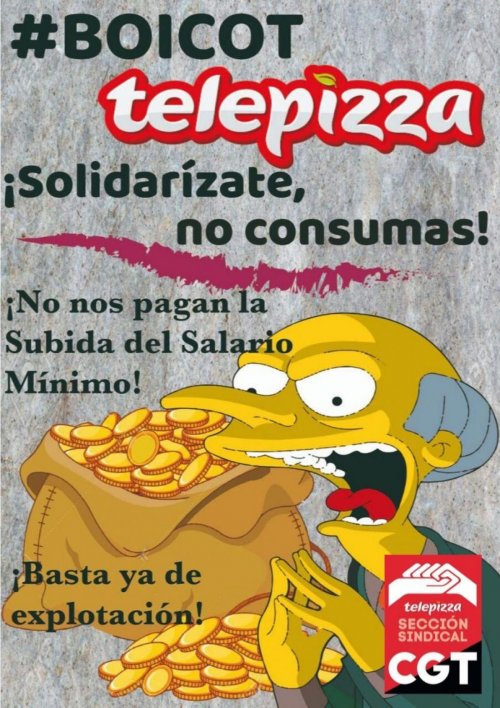 CGT desmiente las acusaciones de Telepizza y sigue con la hulega