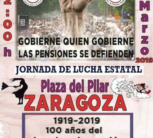 11 de marzo, en defensa de las pensiones