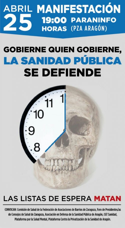 Manifestación por la Sanidad Pública