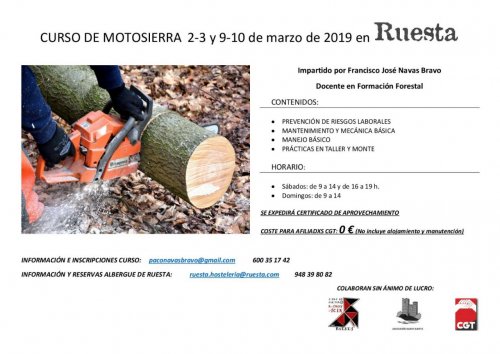 Curso Motosierra en Ruesta