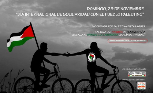 Bicicletada en solidaridad con el pueblo palestino