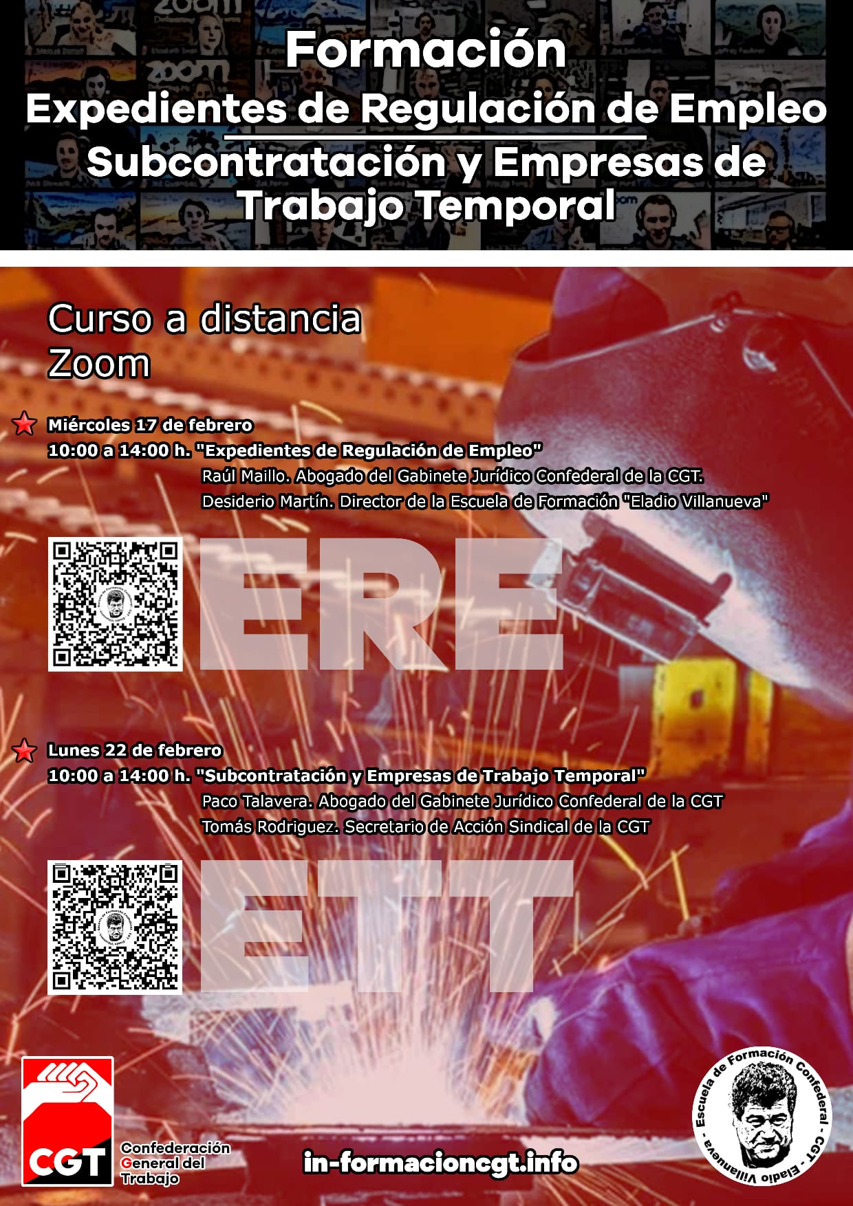 Cursos obre subcontratación y ETTs