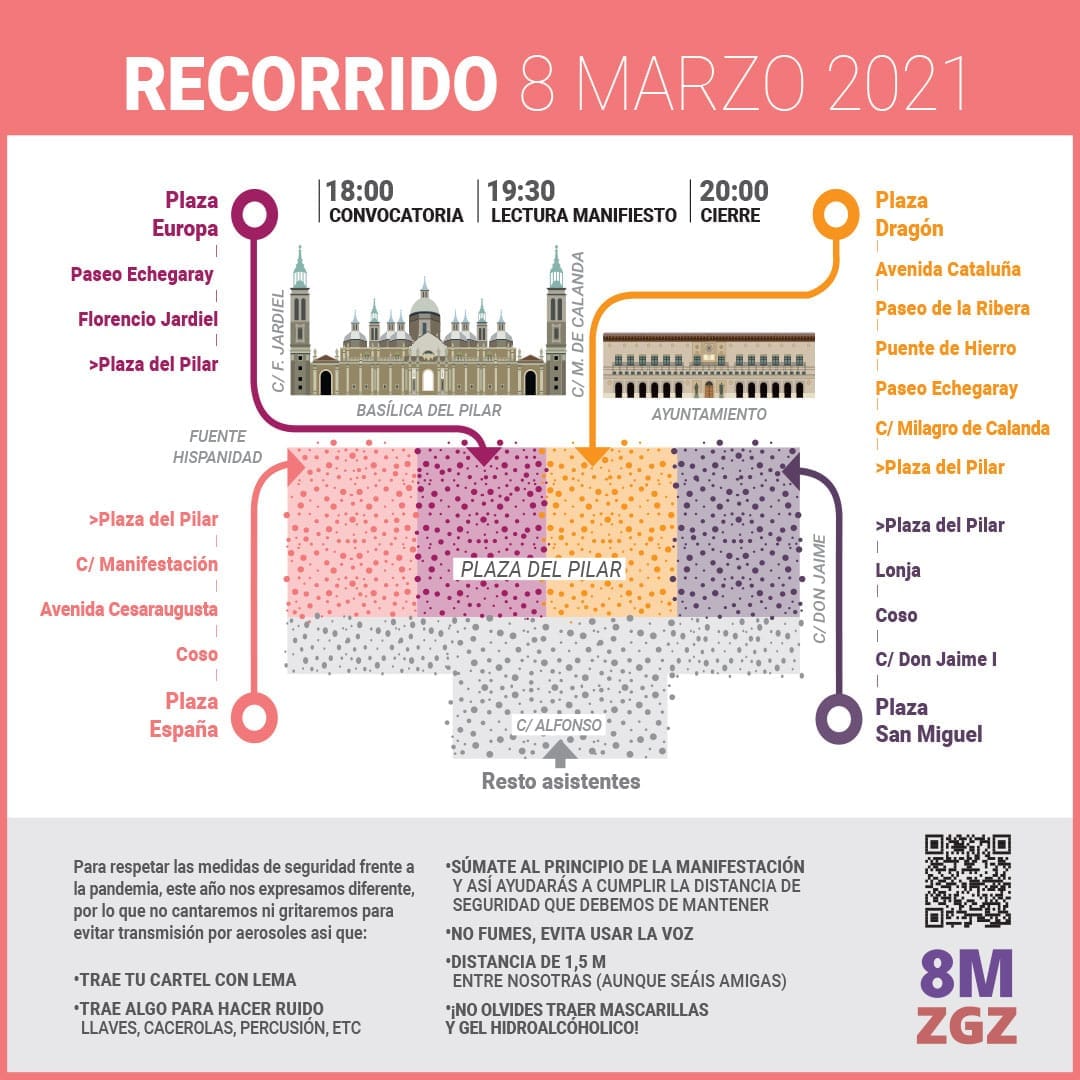 Concentraciones y actos del 8M